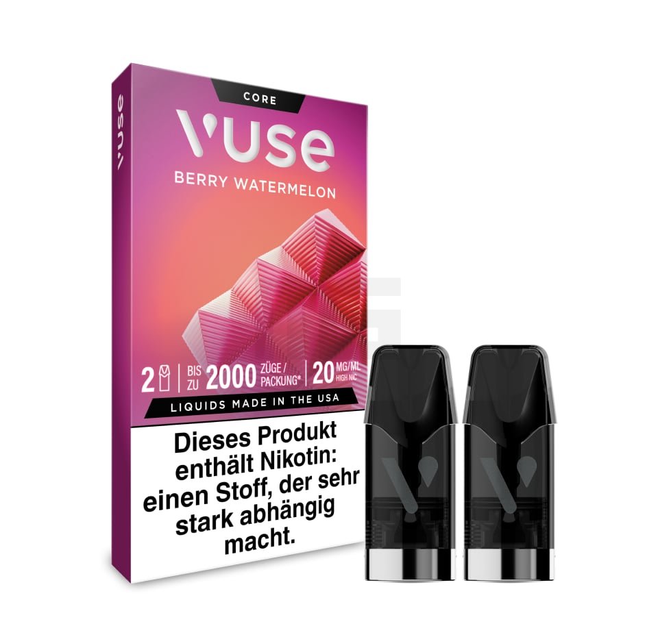 Vuse - Prefilled Pods - Berry Watermelon | Nikotinsalz-Stärke : 20mg
