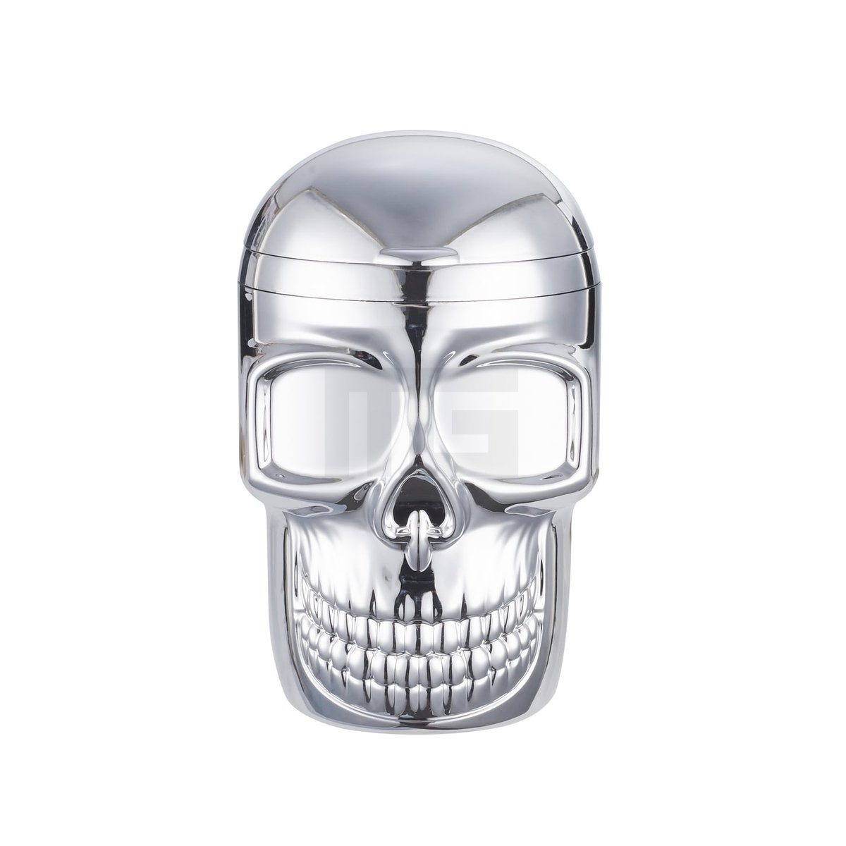 CHAMP HIGH - Skull Aschenbecher mit LED - 12 cm - Silver