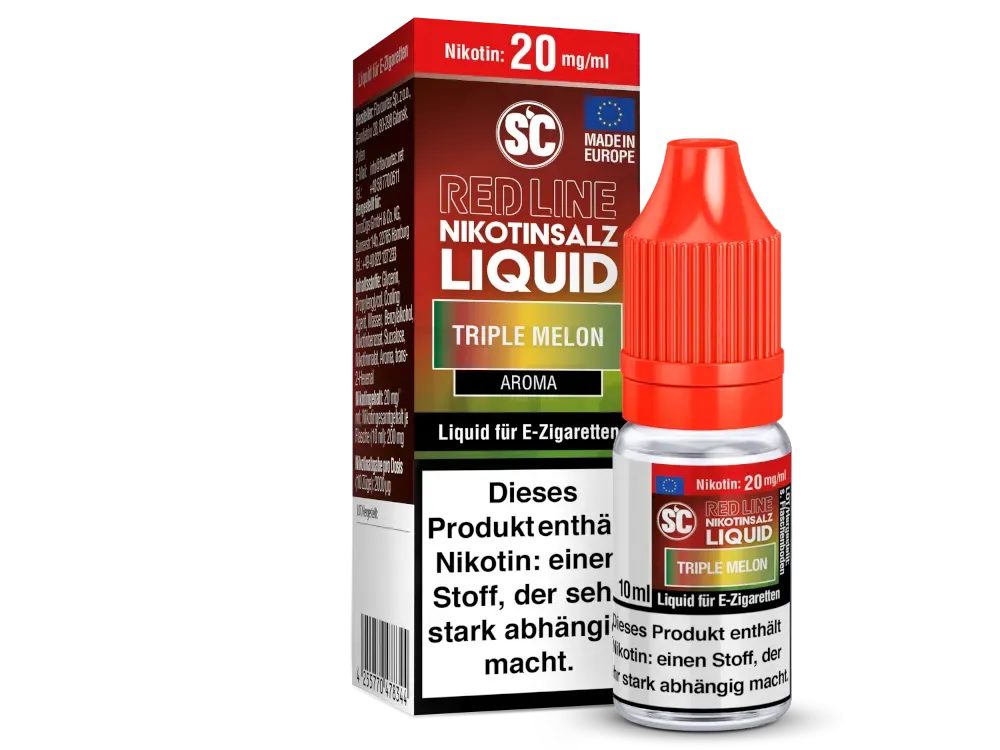 SC Red Line - Nikotinsalzliquid - 10ml - 20mg - Triple Melon SC Red Line - Nikotinsalzliquid - 10ml - 20mg - Triple Melon