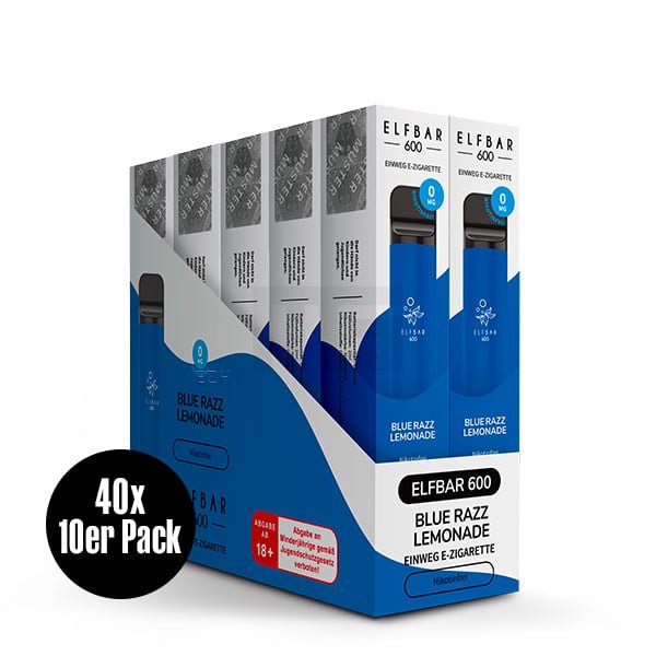 Nikotinfrei - Elfbar - 600 Einweg E-Zigarette - Blue Razz Lemonade - 0mg Nikotinfrei - Elfbar - 600 Einweg E-Zigarette - Blue Razz Lemonade - 0mg