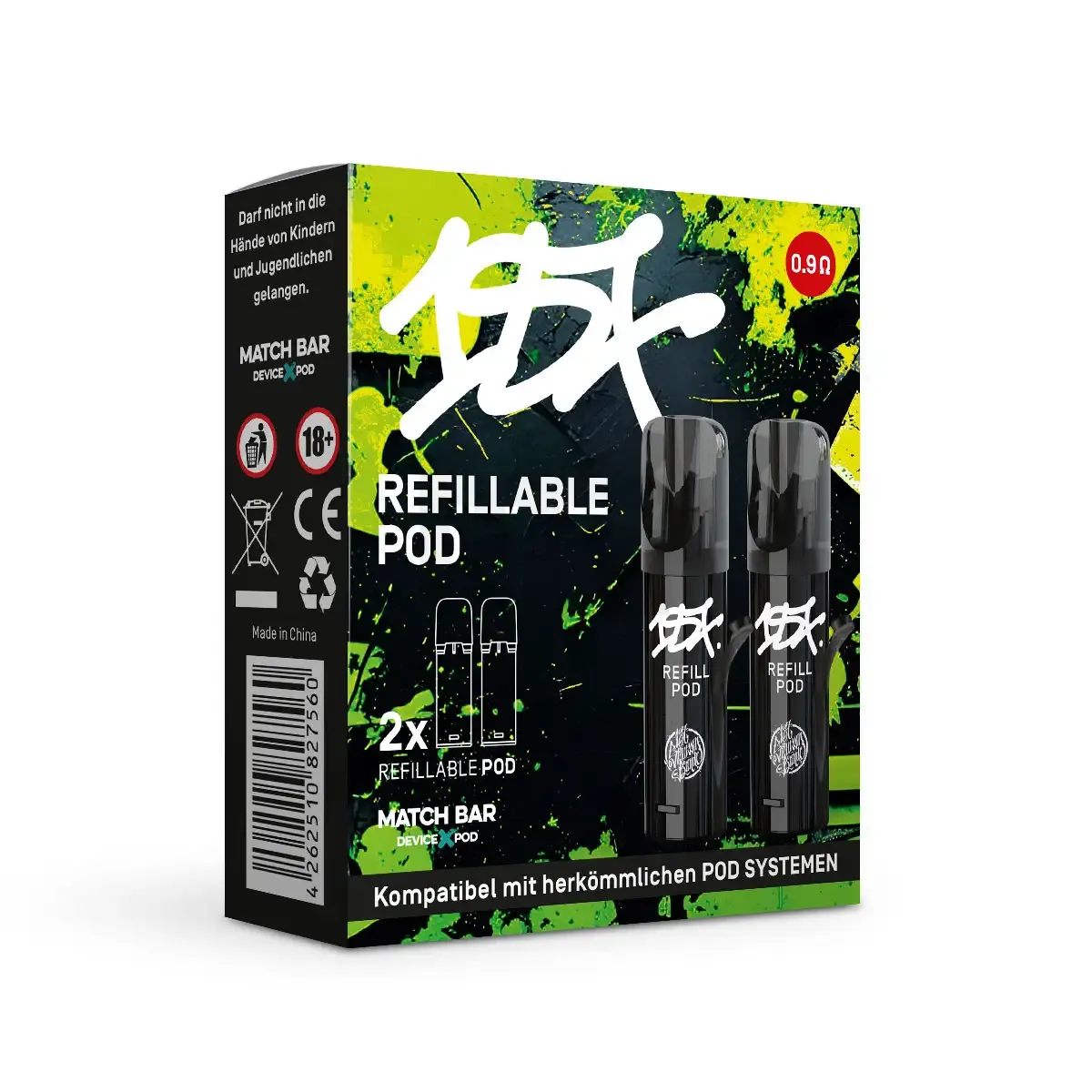 187 Straßenbande - Leerpods - 2ml - 2er Paket - 0.9 Ohm | Paketgröße : 1er Packung