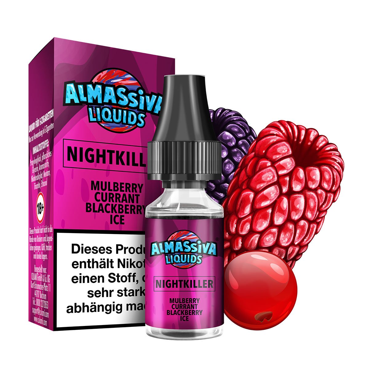 al_massiva_liquid_nightkiller_bottle_box_fruit Al Massiva - Nightkiller - Nikotinsalzliquid - 10ml - 17mg