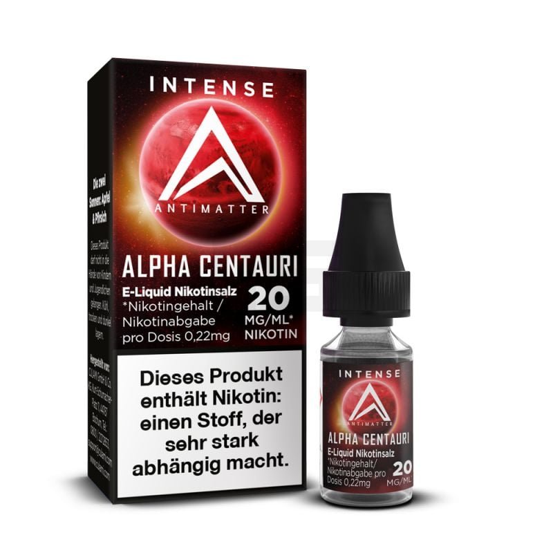 Antimatter - Intense - Alpha Centauri - Nikotinsalz Liquid - 10ml - 20mg Antimatter - Intense - Alpha Centauri - Nikotinsalz Liquid - 10ml - 20mg