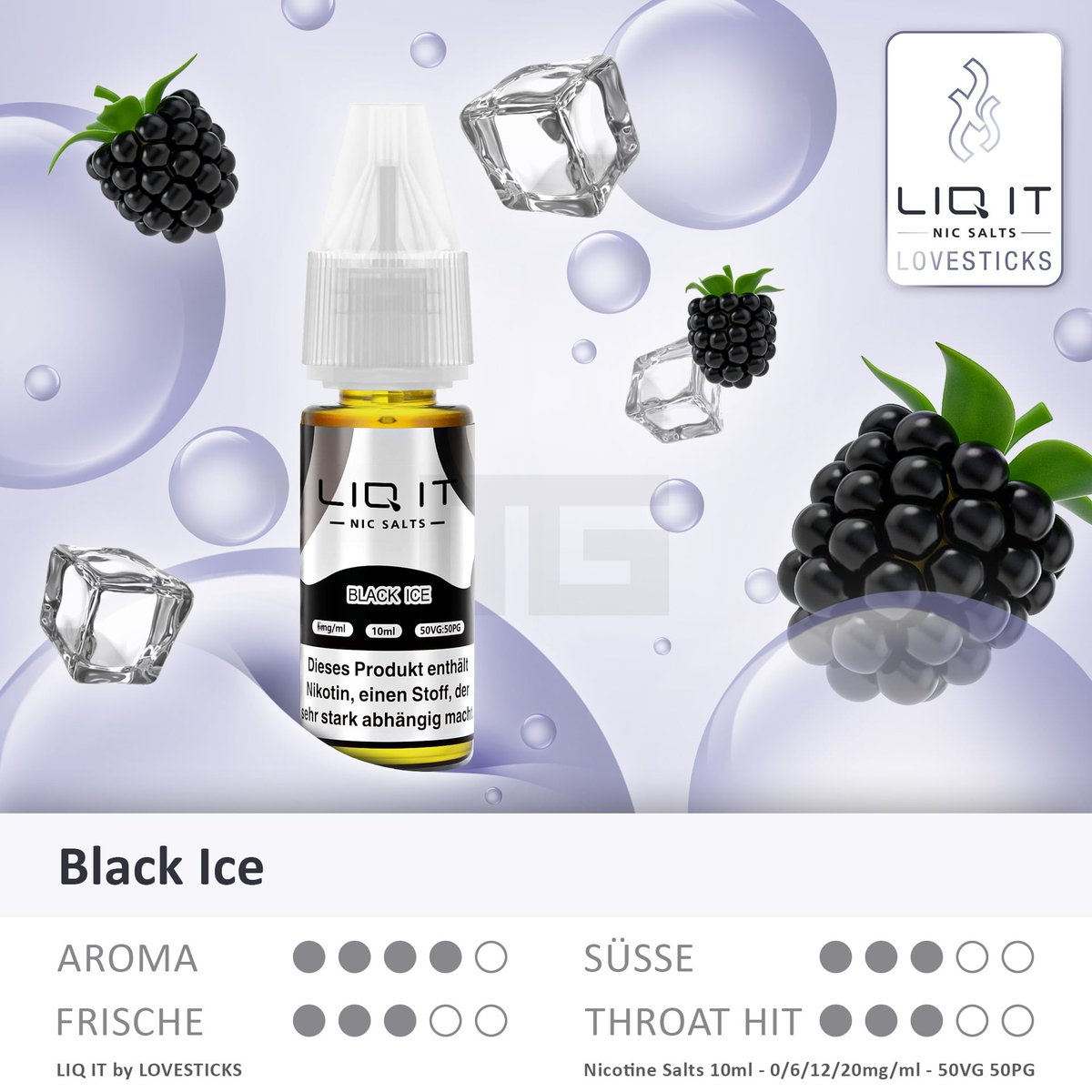 Black-ICEUxTv3nhaLrOPC LIQ IT - Nikotinsalz-Liquid - 10ml - Black Ice - 12mg