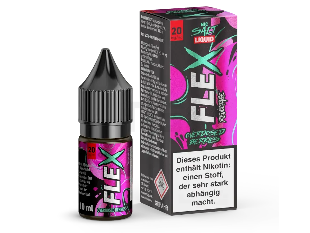 Revoltage - Flex - Nikotinsalzliquid - 10ml - Berries - 20mg Revoltage - Flex - Nikotinsalzliquid - 10ml - Berries - 20mg