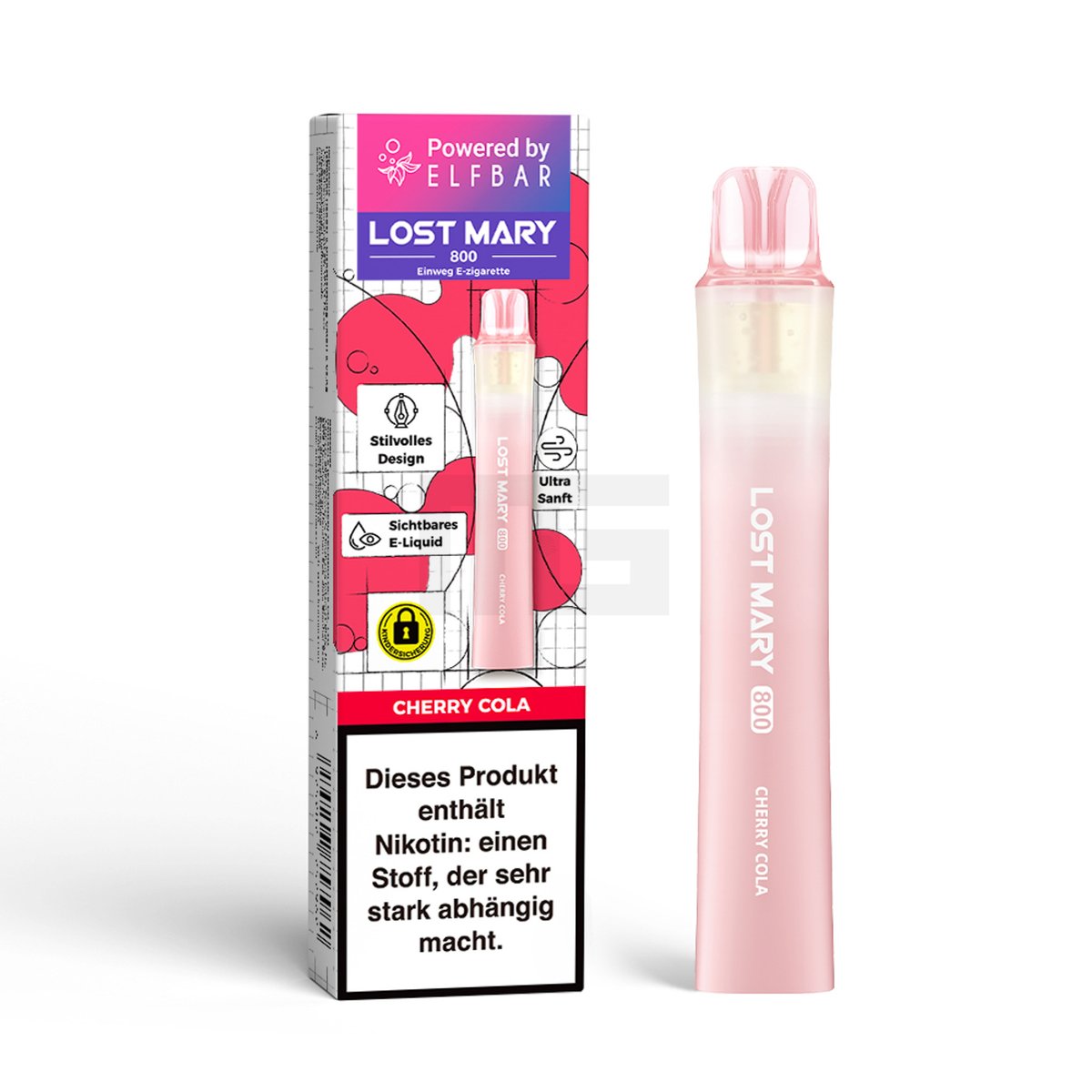 Lost Mary - LM800 - Einweg E-Zigarette - Cherry Cola - 20mg