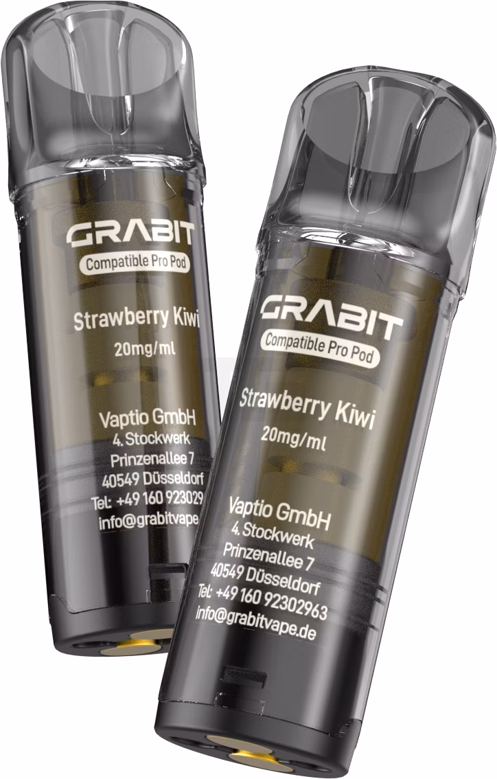 GRABIT - Pro - Prefilled Pod - Strawberry Kiwi - Max Pack - 4er Packung - 2ml 