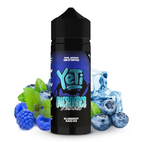 Yeti Overdosed - Blueberry Razz Ice - Aroma - 10ml Yeti Overdosed - Blueberry Razz Ice - Aroma - 10ml