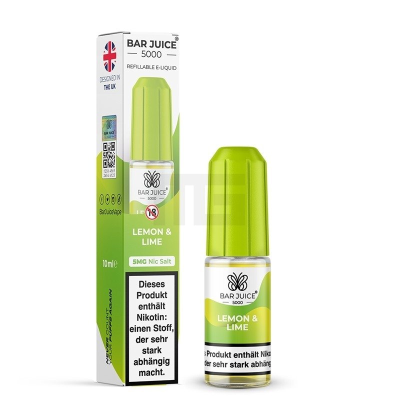 Bar Juice 5000 - Nikotinsalz - 10ml - 5mg - Lemon Lime