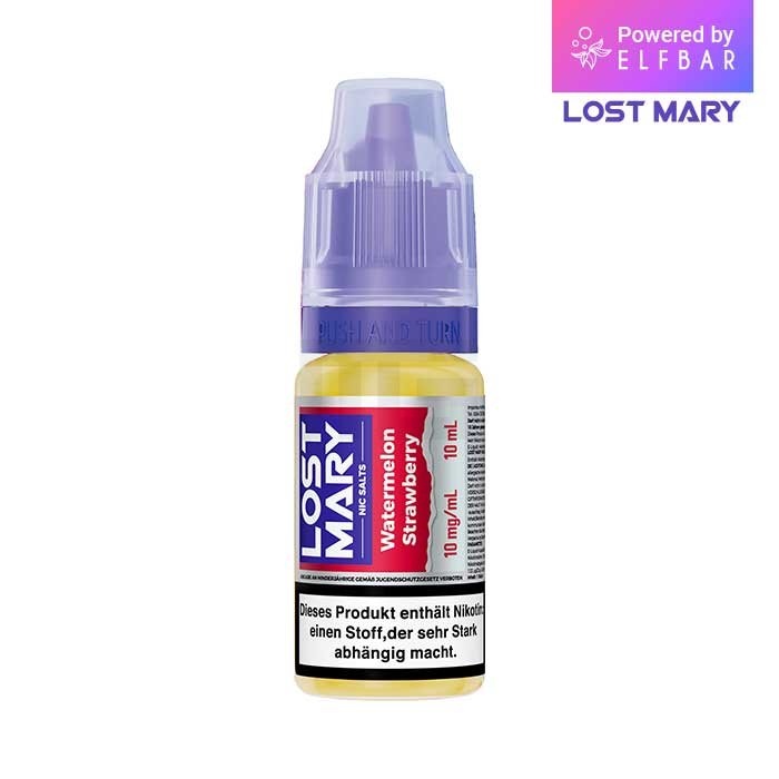 Lost Mary Nikotinsalz-Liquid - Watermelon Strawberry | Nikotinsalz-Stärke : 10mg Lost Mary Nikotinsalz-Liquid - Watermelon Strawberry | Nikotinsalz-Stärke : 10mg