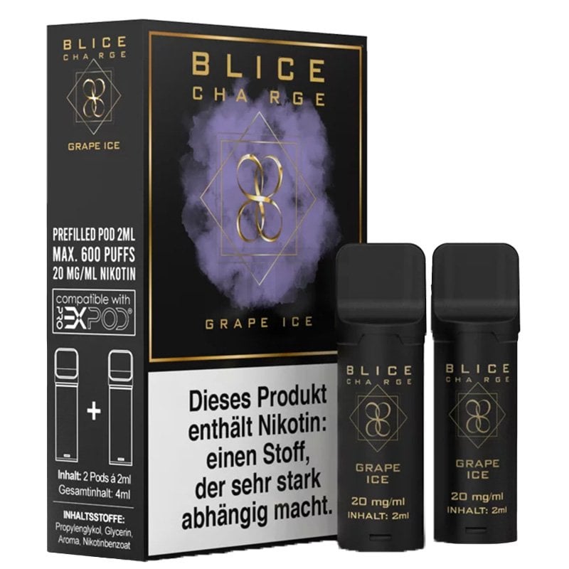 blice-prefilled-pod-grape-ice-2ml-2er-paket Blice - Prefilled Pod - Grape Ice - 2ml - 2er Pack