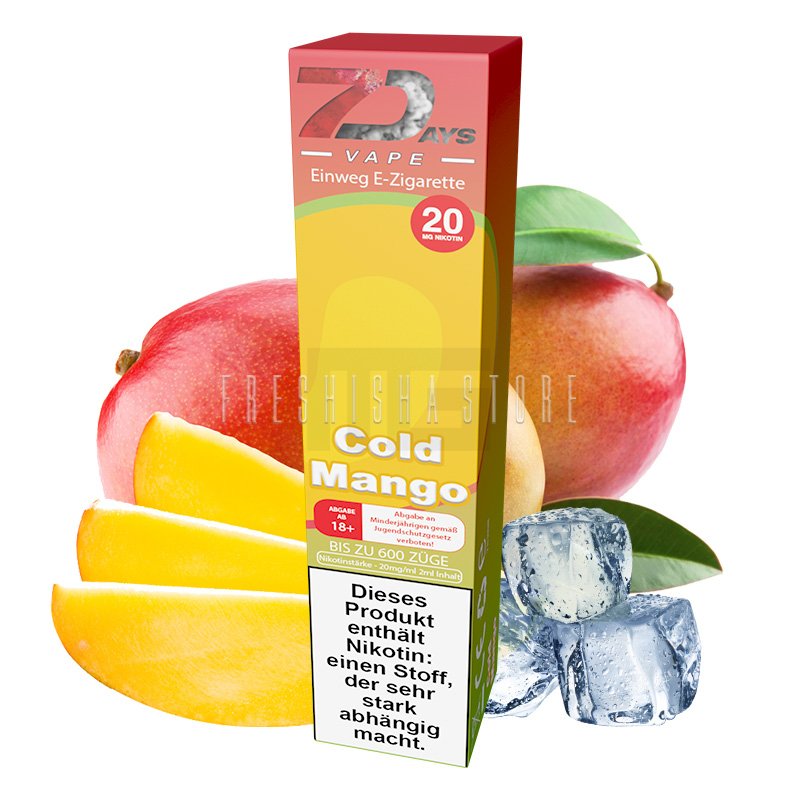 Geschmack: fruchtige Mango mit einer frischen Kühle