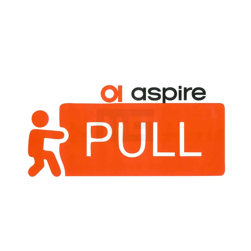 Aspire - Aufkleber - Pull - 35x15cm
