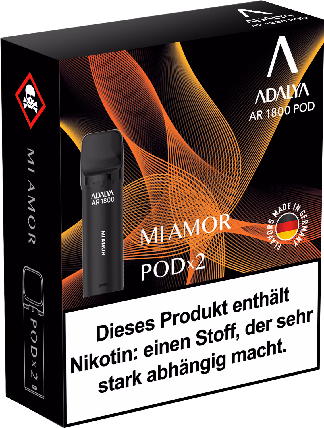 Adalya - Alpha Prefilled Pod - 2ml - 2er Pack - Mi Amor Adalya - Alpha Prefilled Pod - 2ml - 2er Pack - Mi Amor