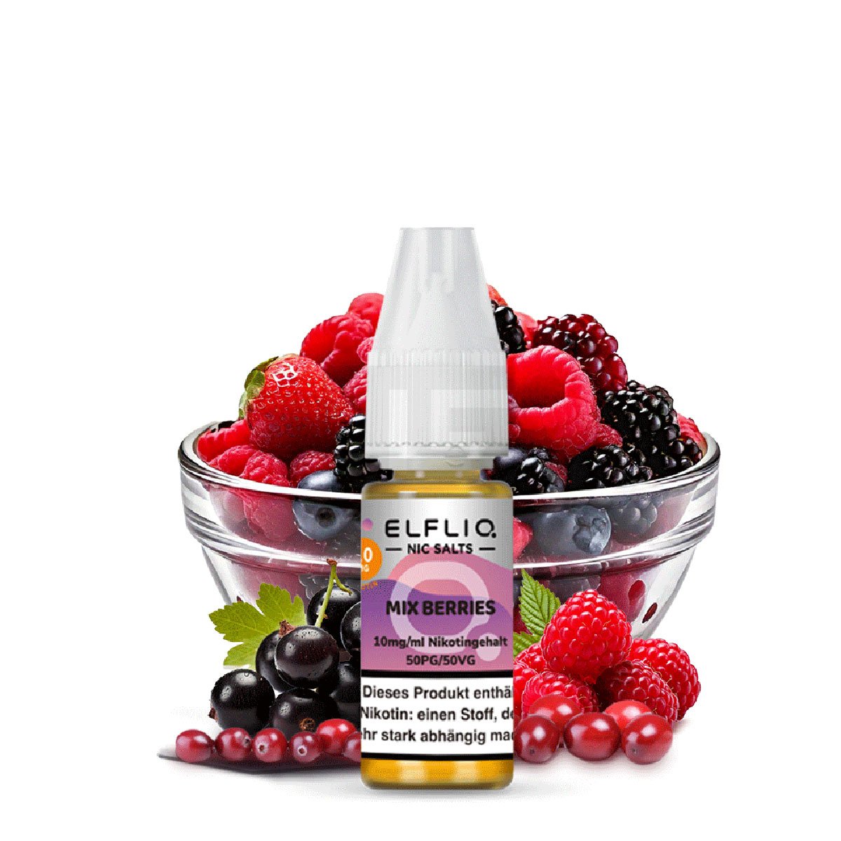 Elfbar - ElfLiq - 10ml - Mix Berries | Nikotinsalz-Stärke : 10mg Elfbar - ElfLiq - 10ml - Mix Berries | Nikotinsalz-Stärke : 10mg