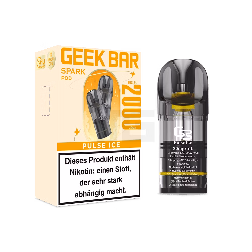 Geek Bar Spark Prefilled Pods Pulse Ice 20mg 2ml Geek Bar Spark Prefilled Pods Pulse Ice 20mg 2ml