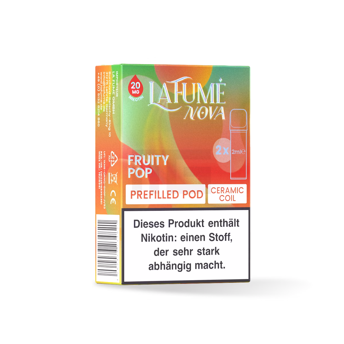 La Fume Nova - Prefilled Pods - 20mg - Fruity Pop