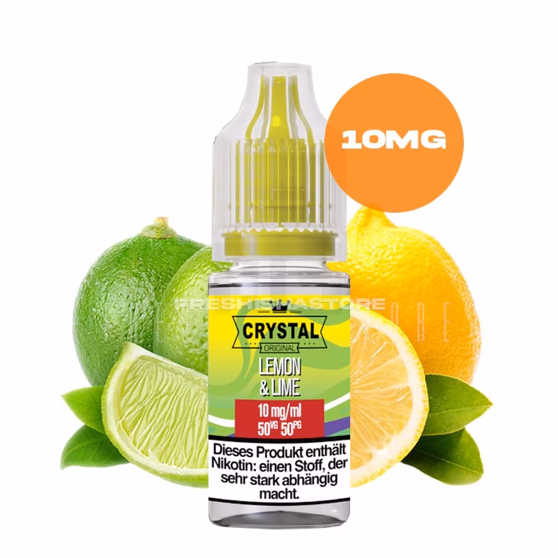ske-crystal-liquid-lemon-lime-10ml-10mg SKE - Crystal Liquid - Lemon & Lime - Nikotinsalz Liquid - 10ml - 10mg
