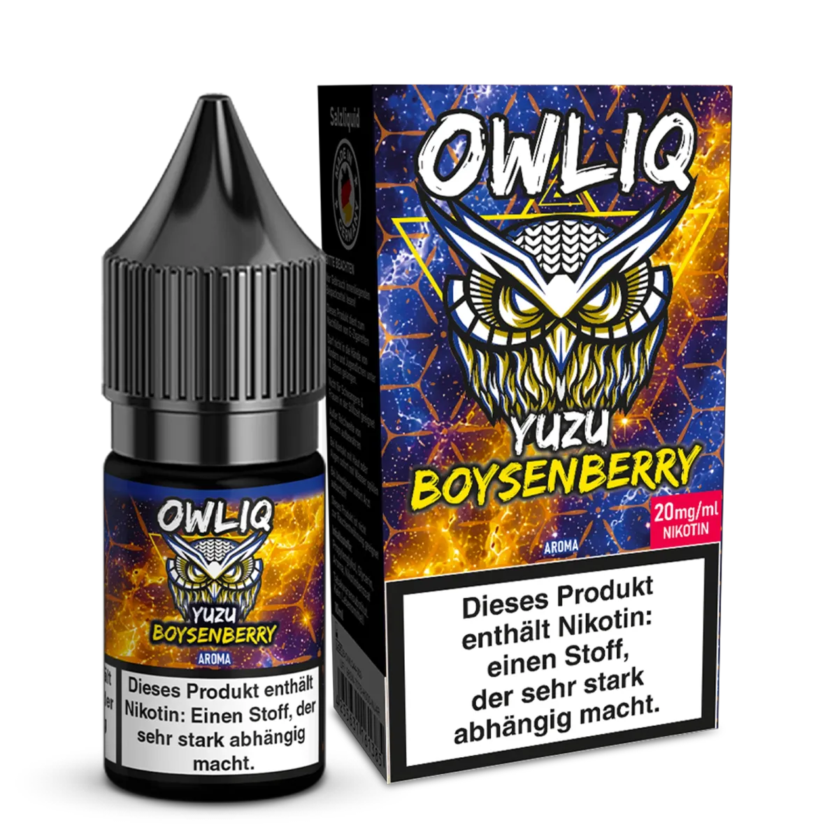 OWL - Owliq - 10ml - Yuzu Boysenberry | Nikotsinalz-Stärke : 20mg OWL - Owliq - 10ml - Yuzu Boysenberry | Nikotsinalz-Stärke : 20mg