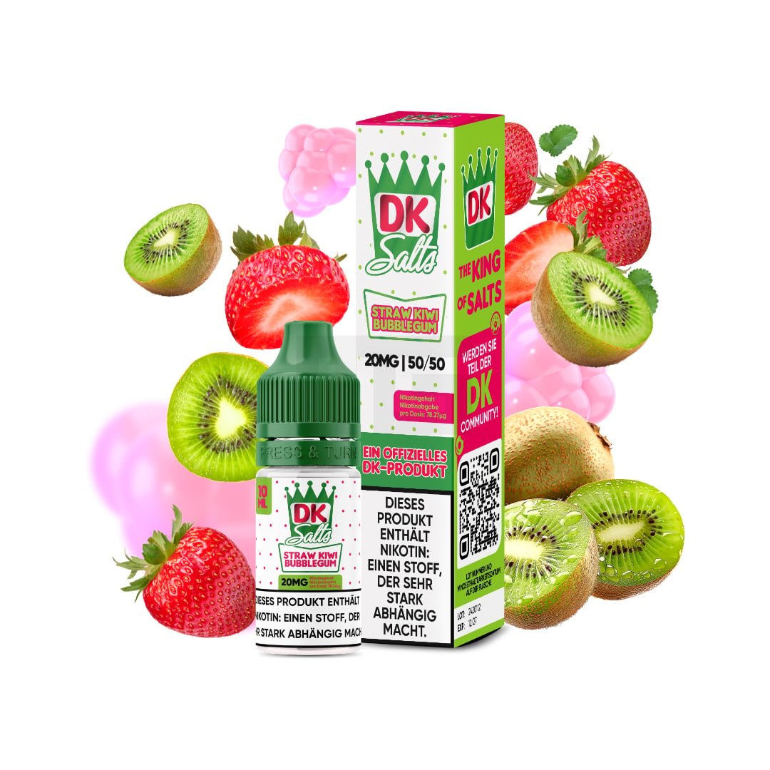 DK Salts - Nikotinsalz-Liquid - 10ml - Straw Kiwi Bubblegum - 20mg DK Salts - Nikotinsalz-Liquid - 10ml - Straw Kiwi Bubblegum - 20mg
