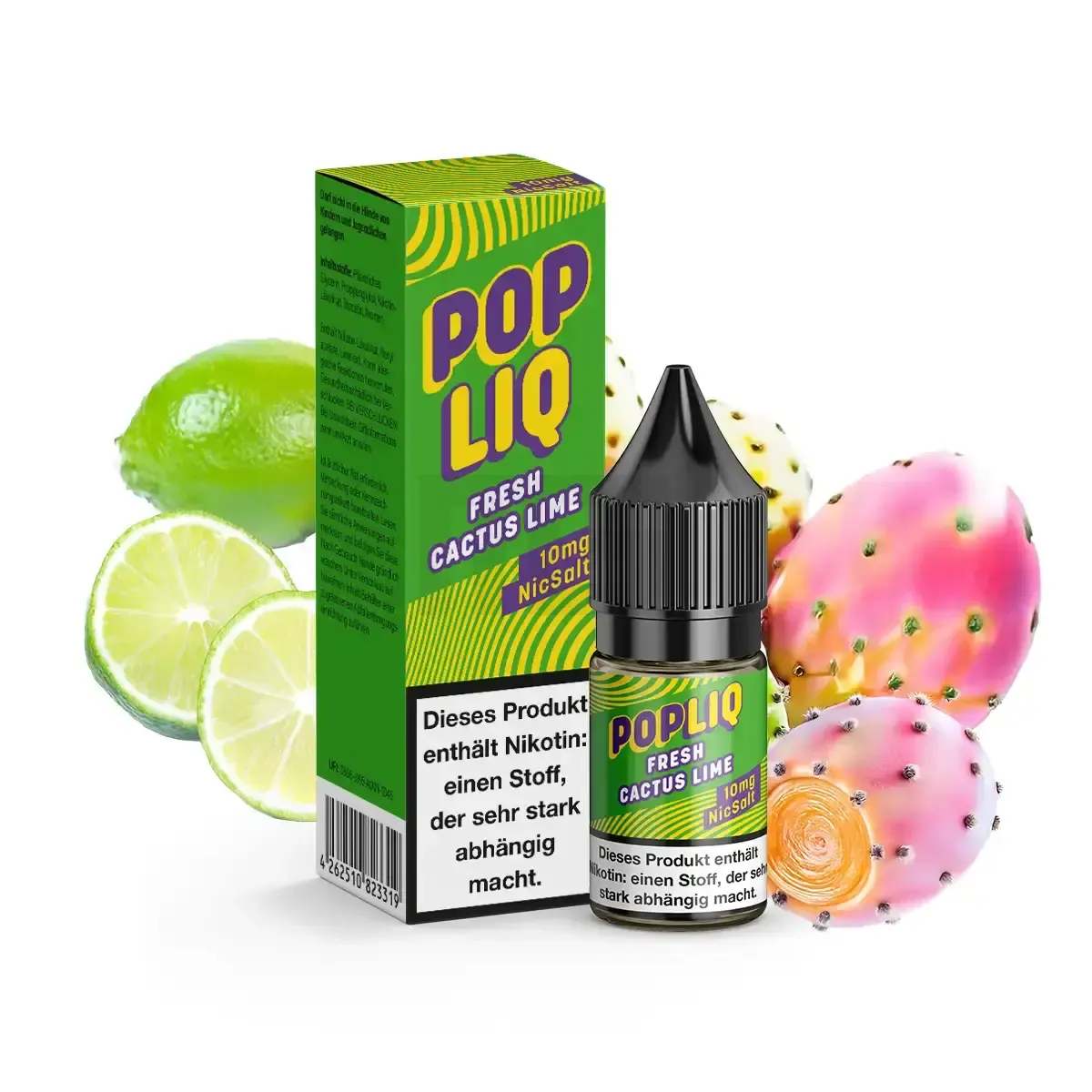 PopLiq Nikotinsalz-Liquid Fresh Cactus Lime 10ml 10mg PopLiq Nikotinsalz-Liquid Fresh Cactus Lime 10ml 10mg
