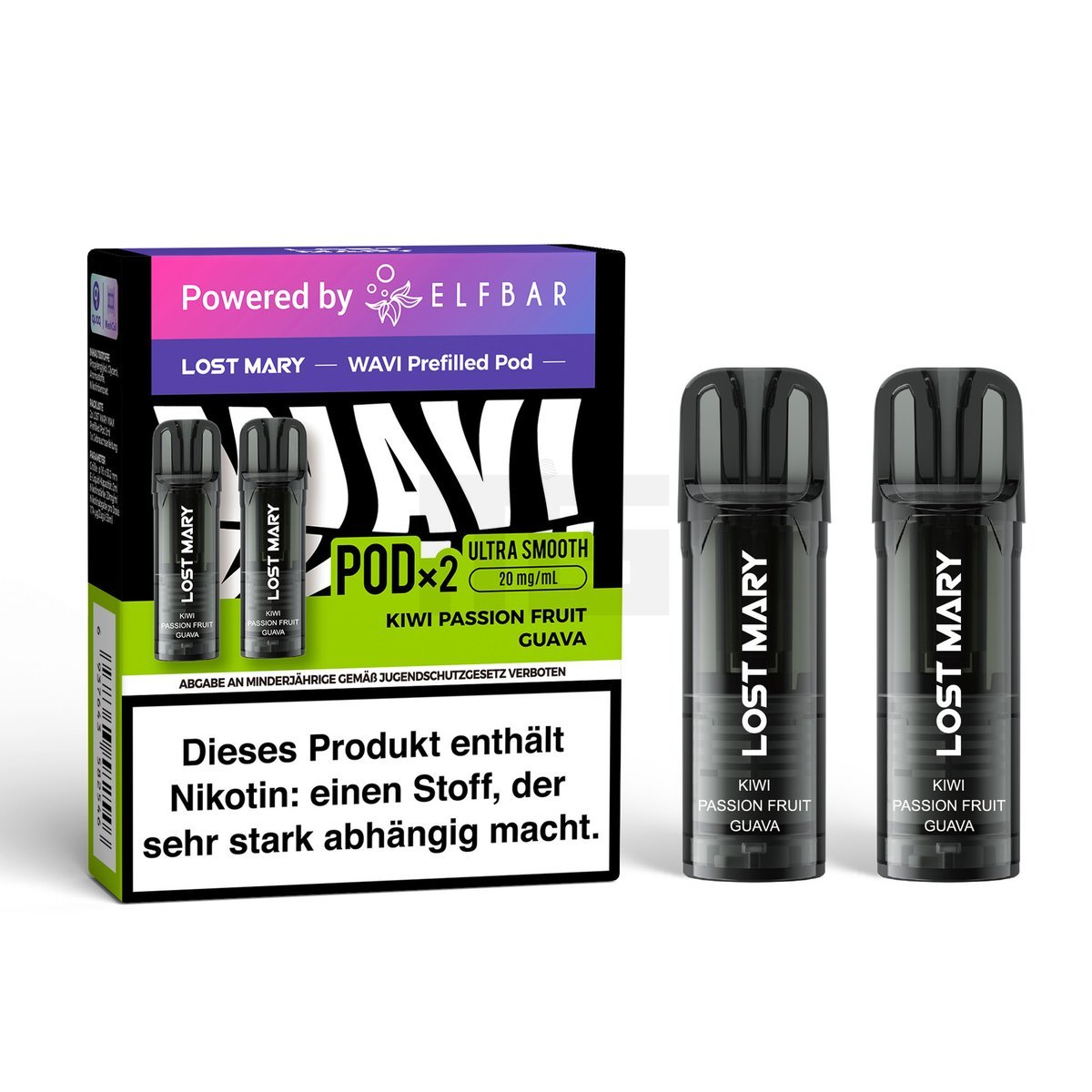 Lost Mary - Wavi - Prefilled Pods - Kiwi Passion Fruit Guava - 20mg