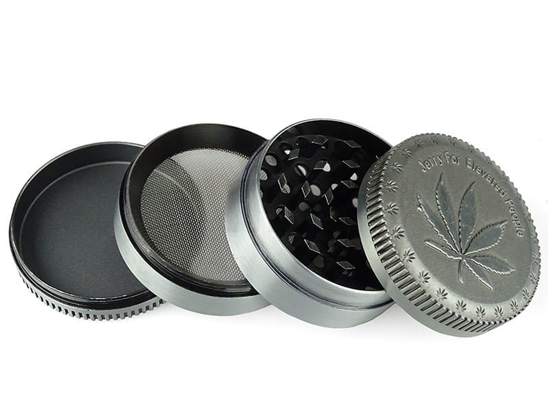 Grinder - Grass Leaf - 4-tlg. - Metall - 37 x 51 mm