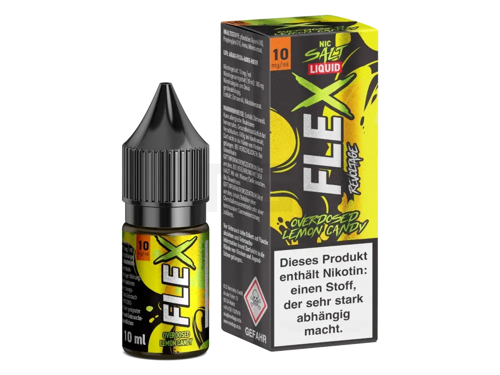 Revoltage - Flex - Nikotinsalzliquid - 10ml - Lemon Candy - 10mg Revoltage - Flex - Nikotinsalzliquid - 10ml - Lemon Candy - 10mg