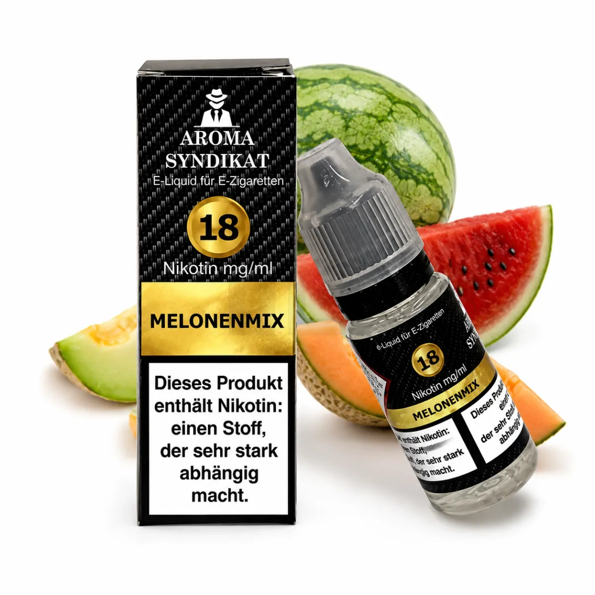 Aroma Syndikat - Nikotinsalz-Liquids - 10ml - Melonenmix - 18mg