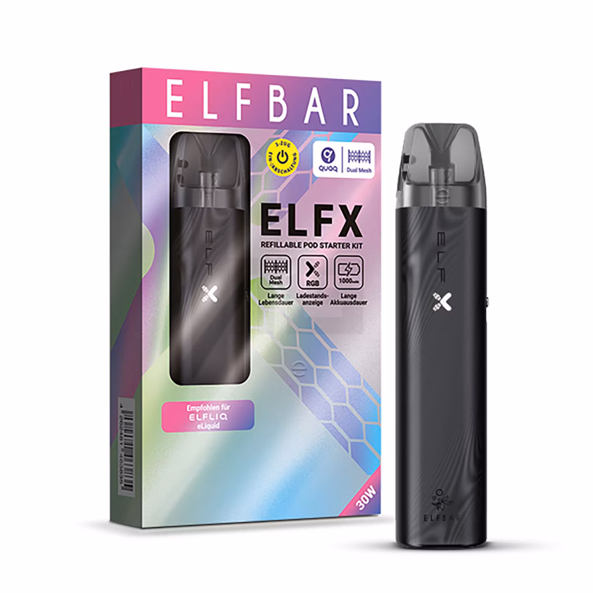 Elfbar - ELFX - Pod Kit - Black Elfbar - ELFX - Pod Kit - Black