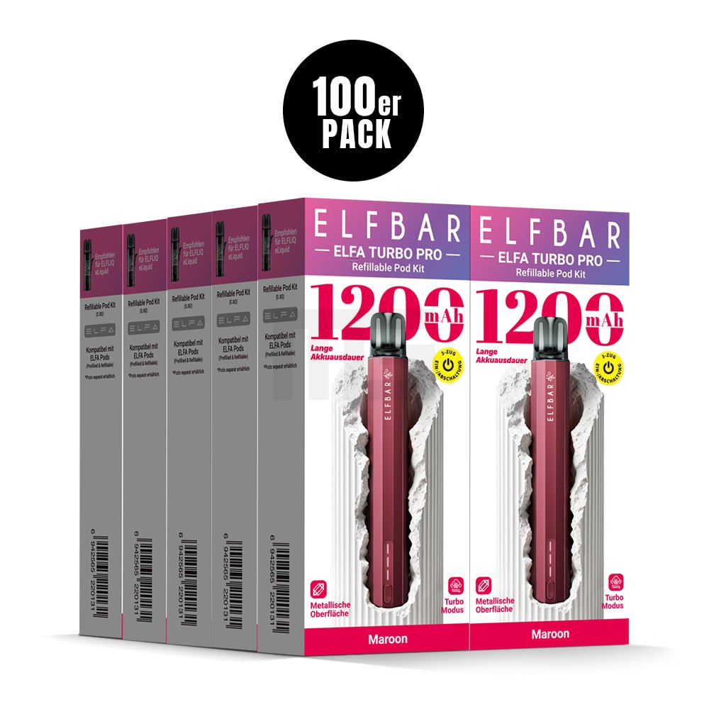 Elfbar - ELFA TURBO PRO - Basisgerät - Maroon Elfbar - ELFA TURBO PRO - Basisgerät - Maroon