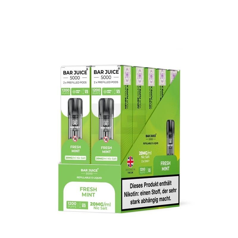 Bar Juice - Prefilled Pods - Fresh Mint - 2ml - 20mg - 2er Paket