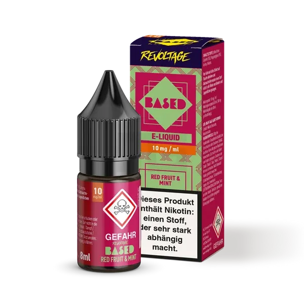 Revoltage - BASED - Nikotinsalz-Liquid - Red Fruit Mint - 8ml - 10mg Revoltage - BASED - Nikotinsalz-Liquid - Red Fruit Mint - 8ml - 10mg