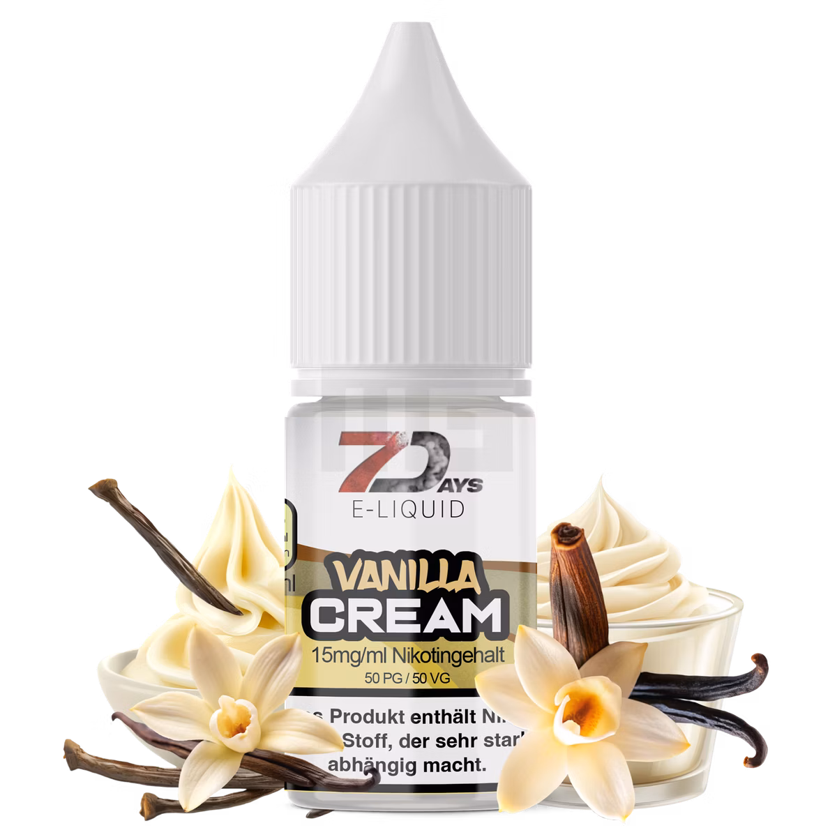 7Days - E-Liquid - 10ml - Vanilla Cream | Nikotinsalz-StÀrke : 15mg 7Days - E-Liquid - 10ml - Vanilla Cream | Nikotinsalz-StÀrke : 15mg