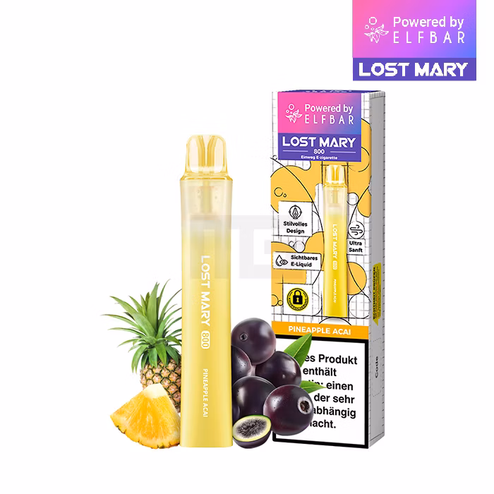 Lost Mary - LM800 - Einweg E-Zigarette - Pineapple Acai - 20mg