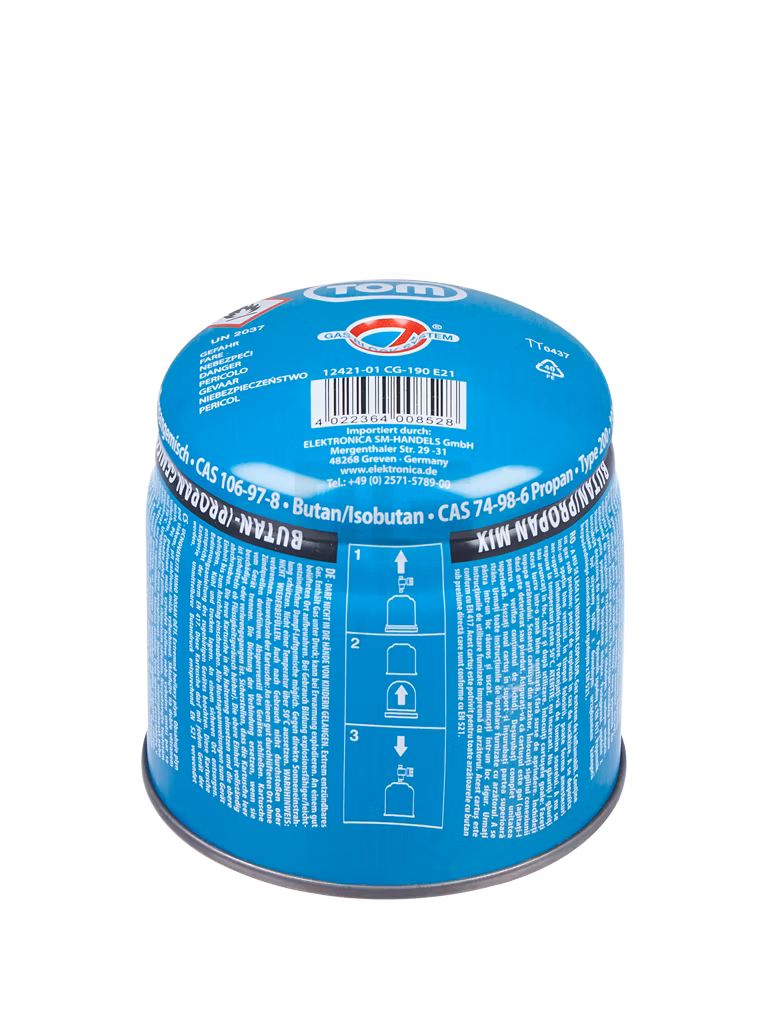 Tom - Stechgas Kartusche - 190g Tom - Stechgas Kartusche - 190g
