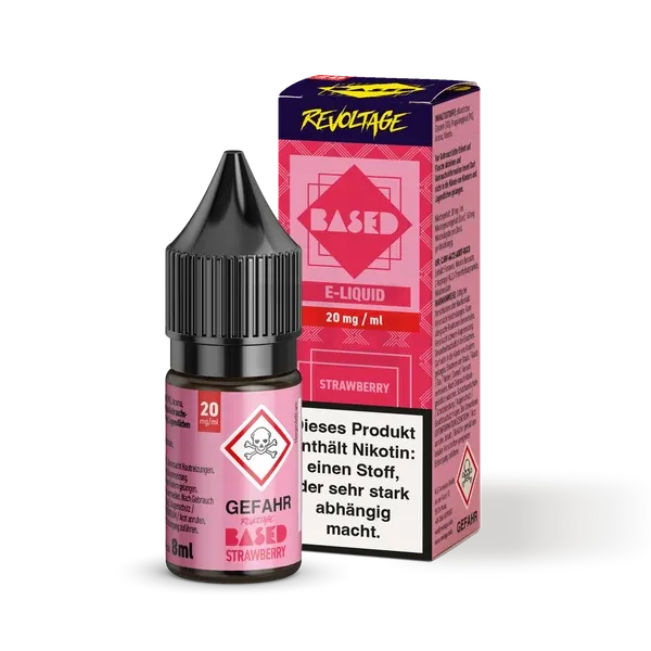 Revoltage - BASED - Nikotinsalz-Liquid - Strawberry - 8ml - 20mg Revoltage - BASED - Nikotinsalz-Liquid - Strawberry - 8ml - 20mg