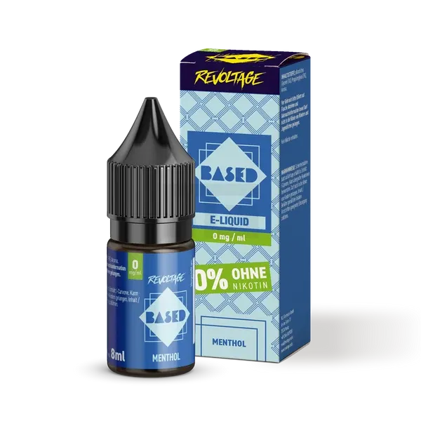 Revoltage - BASED - Nikotinsalz-Liquid - Menthol - 8ml - 0mg Revoltage - BASED - Nikotinsalz-Liquid - Menthol - 8ml - 0mg