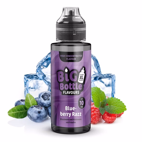 Big Bottle - Aroma - 10ml - Blueberry Razz | Inhalt : 10ml | Nikotinstärke : 0mg | Paketgröße : 1er Packung Big Bottle - Aroma - 10ml - Blueberry Razz | Inhalt : 10ml | Nikotinstärke : 0mg | Paketgröße : 1er Packung