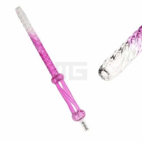 smokah-shisha-glasmundstueck-curly-pink shisha-mundstück-smokah-glas-pink-curly-freshshisha-store