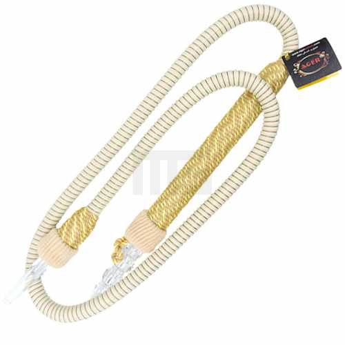 ager-shisha-schlauch-weiss Ager Hose - Shisha Schlauch - Beige