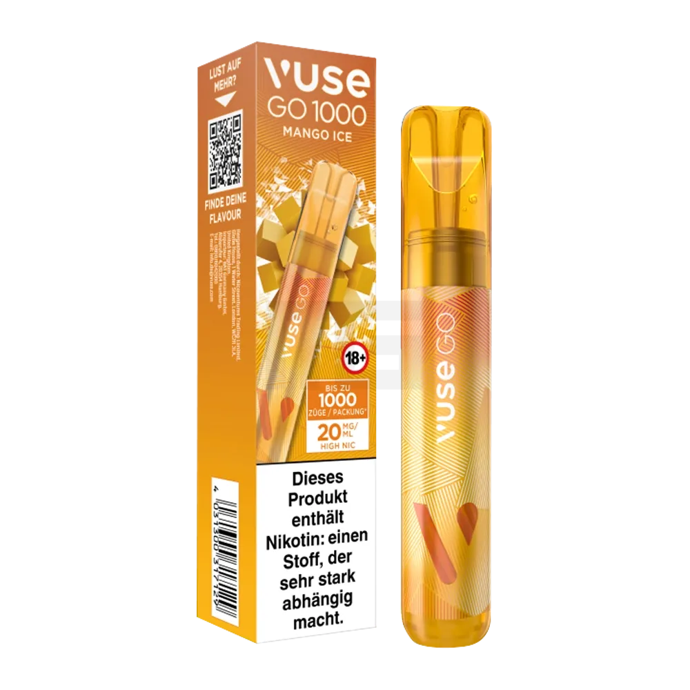 Vuse - Go 1000 - Einweg E-Zigarette - Mango Ice | Nikotinsalz-Stärke : 20mg