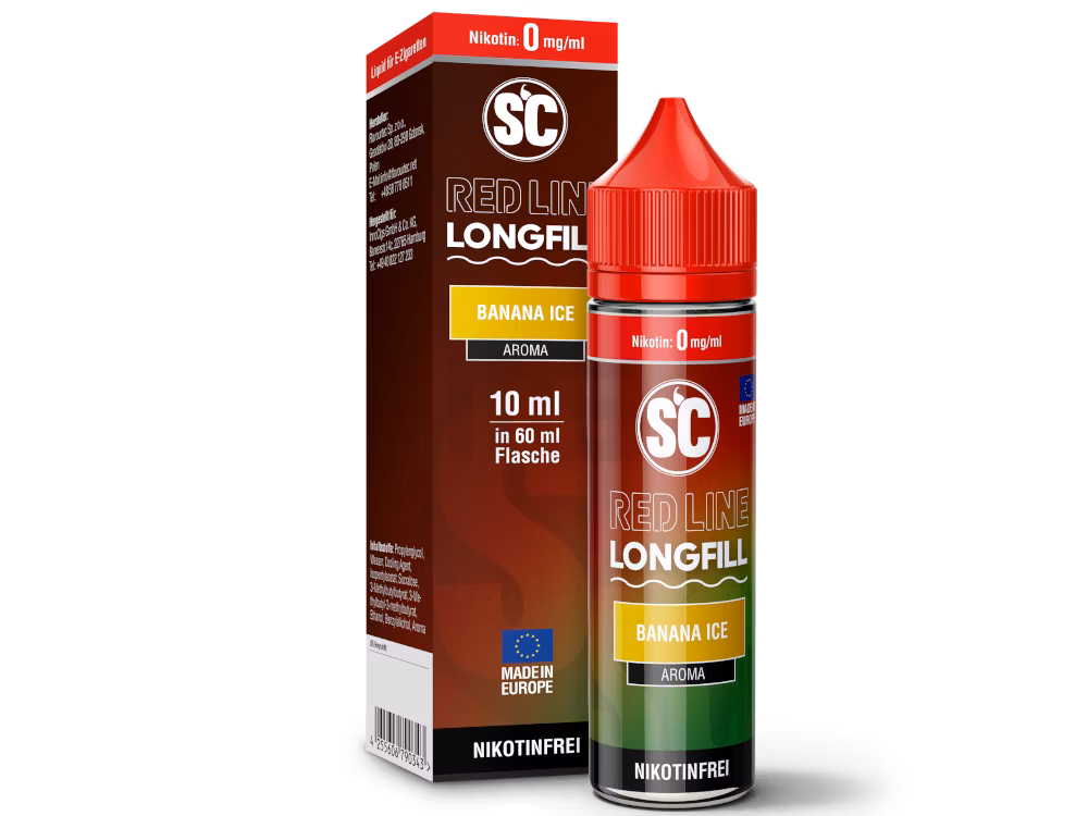 SC Red Line - Aroma - 10ml - Banana Ice | Inhalt : 10ml | Nikotinstärke : 0mg | Paketgröße : 1er Packung