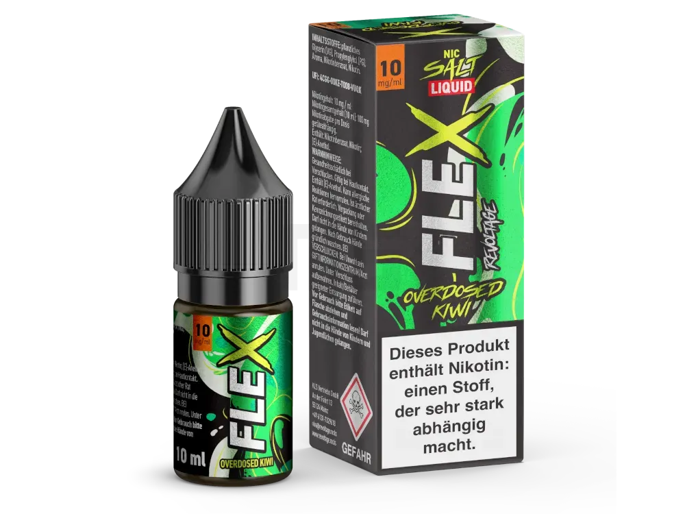 Revoltage - Flex - Nikotinsalzliquid - 10ml - Kiwi - 10mg Revoltage - Flex - Nikotinsalzliquid - 10ml - Kiwi - 10mg
