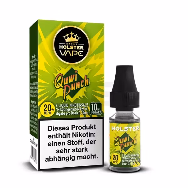 Holster - Nikotinsalzliquids - 10ml - Quwi Punch | Inhalt : 10ml | Nikotinsalz-Stärke : 20mg | Paketgröße : 1er Packung