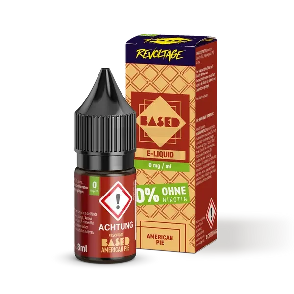 Revoltage - BASED - Nikotinsalz-Liquid - American Pie - 8ml - 0mg Revoltage - BASED - Nikotinsalz-Liquid - American Pie - 8ml - 0mg