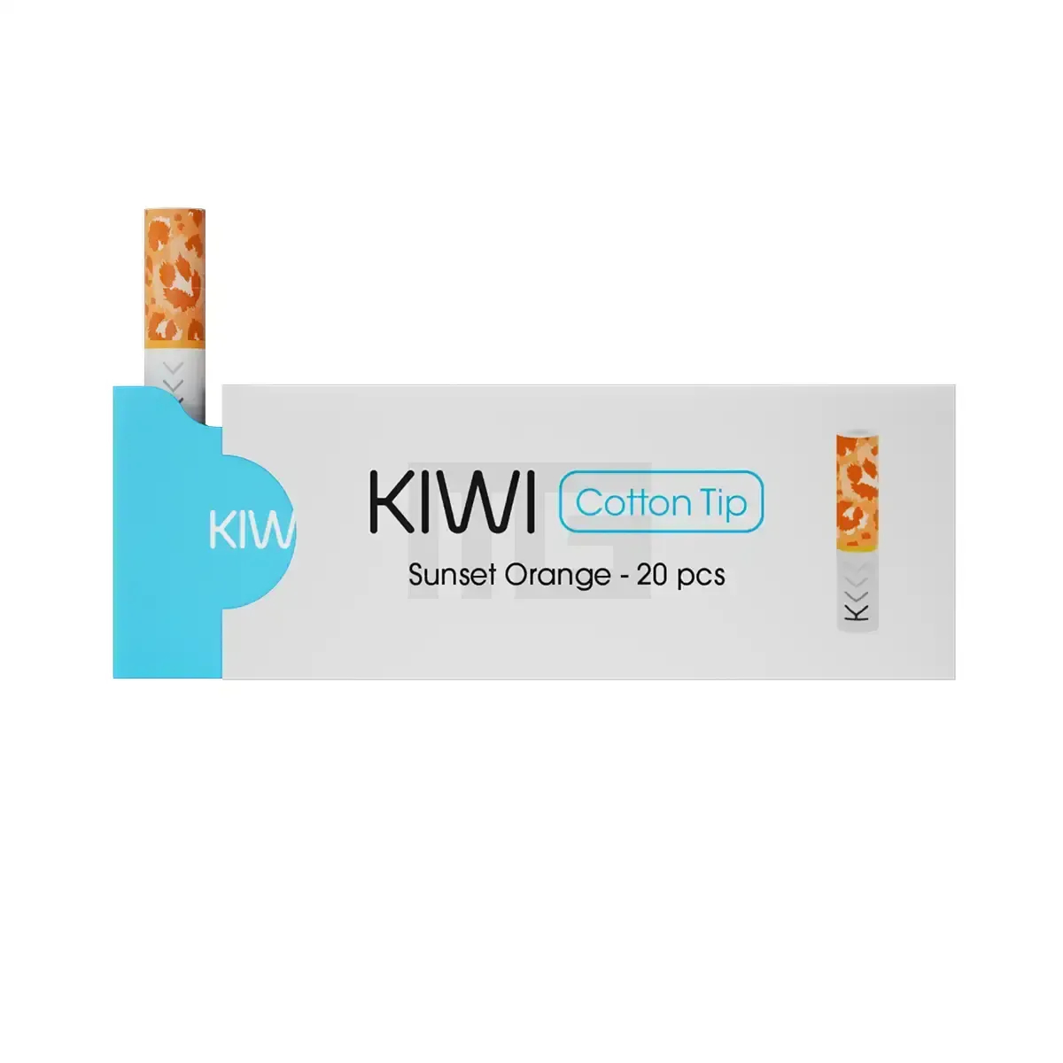 KIWI Cotton Filter Tips Sunset Orange 20 Stk. KIWI Cotton Filter Tips Sunset Orange 20 Stk.