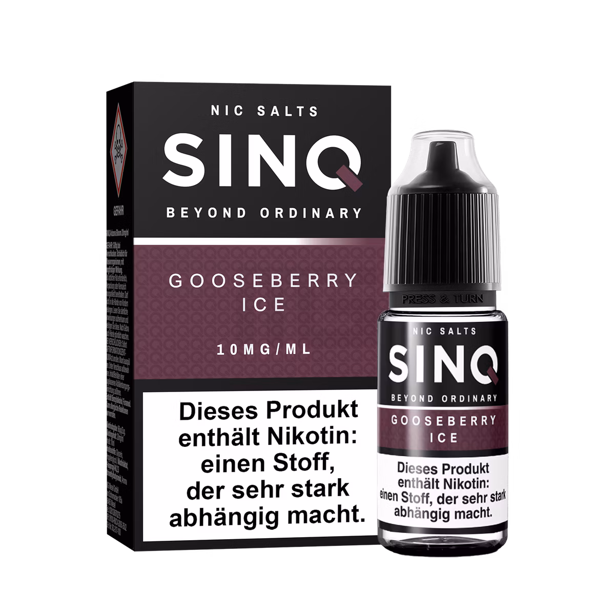 SINQ - Gooseberry Ice - Nikotinsalz Liquids - 10ml - 10mg