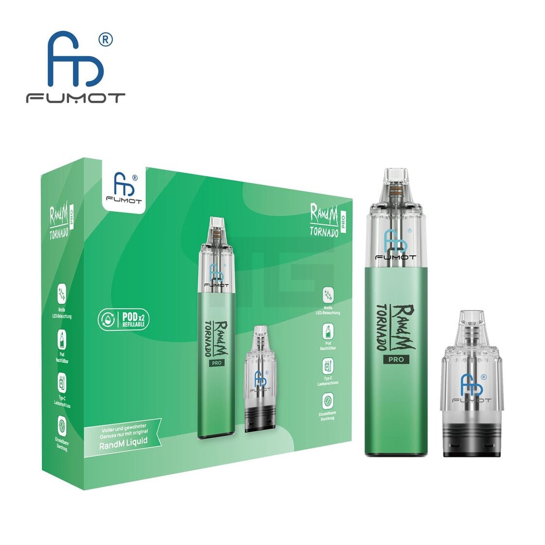 RandM - Tornado Pro - Pod Kit - Green