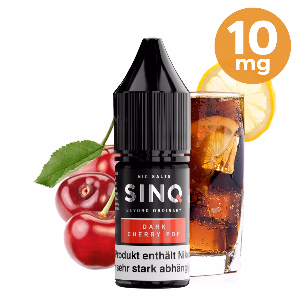 SINQ - Dark Cherry Pop - Nikotinsalz Liquids - 10ml - 10mg